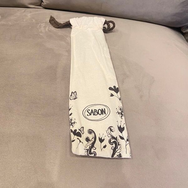 SABON ボディブラシ入れ 縦長 巾着袋 新品未使用