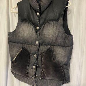 ダウンベスト ROCKY ロッキーマウンテン ヒステリックグラマー レディースサイズフリー スタッズ レザー