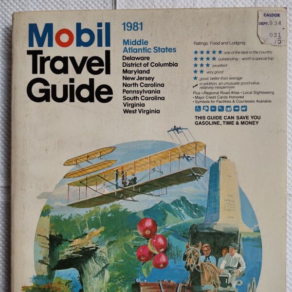 Mobil Travel Guide Middle Atlantic States 1981