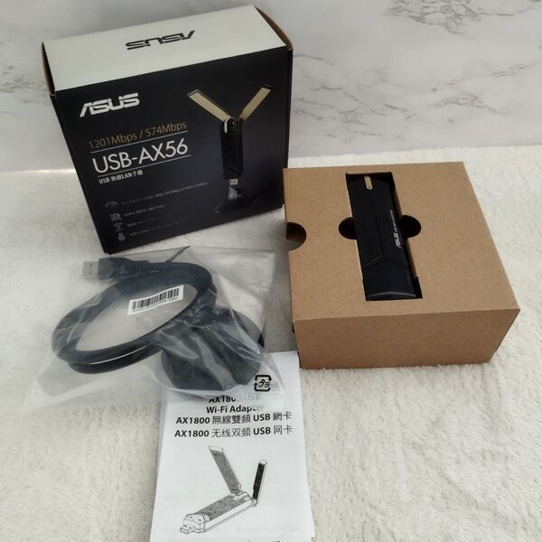 【極美品】ASUS USB-AX56 USB無線LAN子機