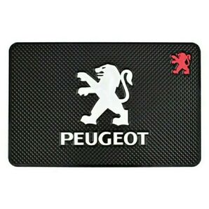 プジョー 3D 立体 ロゴ エンブレム ゴムマット ダッシュボード すべらない マット スマホホルダー PEUGEOT