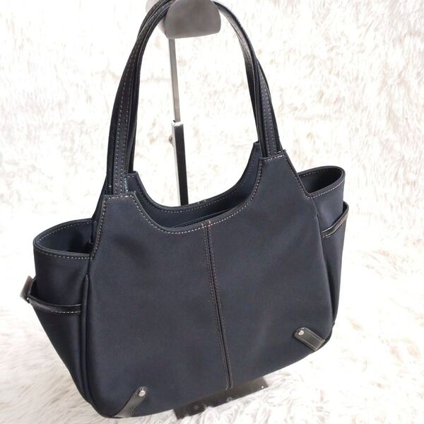 キャンバス トートバッグ ハンドバッグ 黒