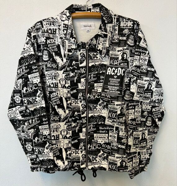 新品 DIAMOND SUPPLY AC/DC ダイヤモンド ブルゾン コラボ