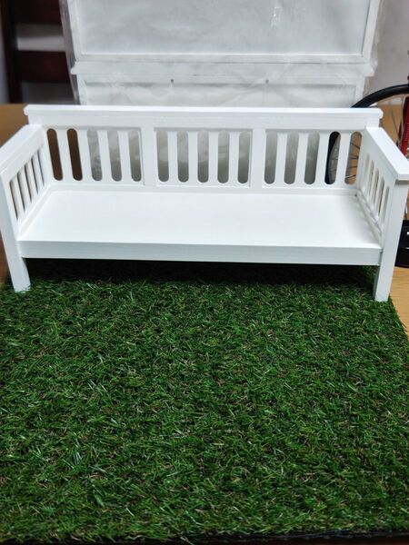 ドール用木製ガーデンベンチ りかちゃん バービー プチブライス