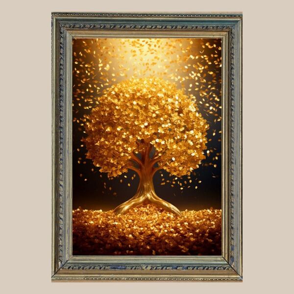 金運・仕事運☆ 幸福の木 ☆ No.109【開運風水絵画風・ヒーリングアート】