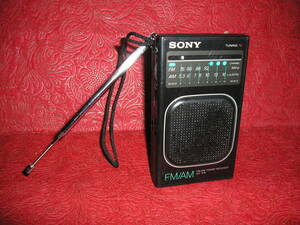 SONY * Showa era consumer electronics *ICF16 * pocket radio [ storage / shelves ]