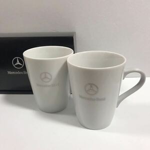  new goods not for sale Mercedes-Benz Mercedes * Benz with logo original pair mug unused 