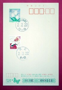 . peace 2.2.22 and Taisho peace writing seal Heisei era 2.2.22 and Osaka Izumi north .. pcs peace writing seal 