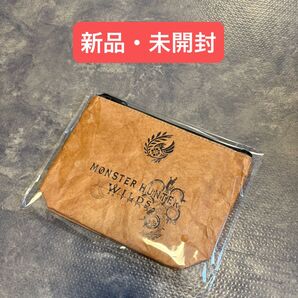 モンスターハンターワイルズ クラフト紙風ポーチ