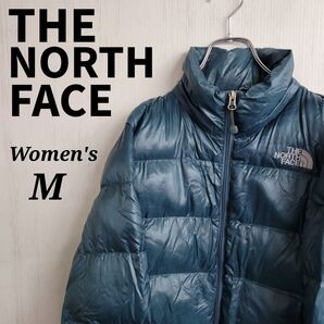 THE NORTH FACE ザノースフェイス☆レディース ライトダウンジャケット M 濃いグリーン