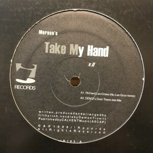 12inchレコード　MORESO / TAKE MY HAND