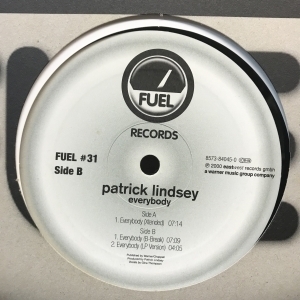 12inchレコード PATRICK LINDSEY / EVERYBODY