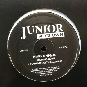 12inchレコード　KING UNIQUE / FLASHING LIGHTS