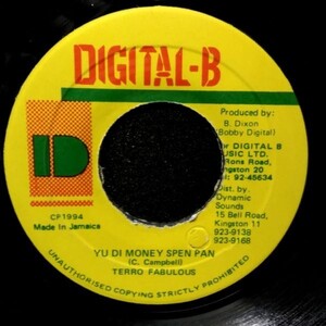 EPレコード　TERROR FABULOUS / YU DI MONEY SPEN PAN (ARENA)