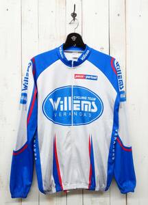 古着卸＊ レトロサイクリング ＊Jartagi ＊ロングスリーブジャージ XL ＊メッシュ　フリース裏地 ＊CYCLING TEAM WILLEMS VERANDA'S