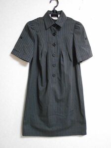 美品★組曲★半袖ワンピース＊グレー＊sizeS2