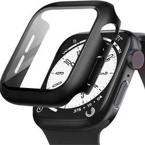 Apple Watch用 ケース 44mm 強化ガラス ブラック カバー