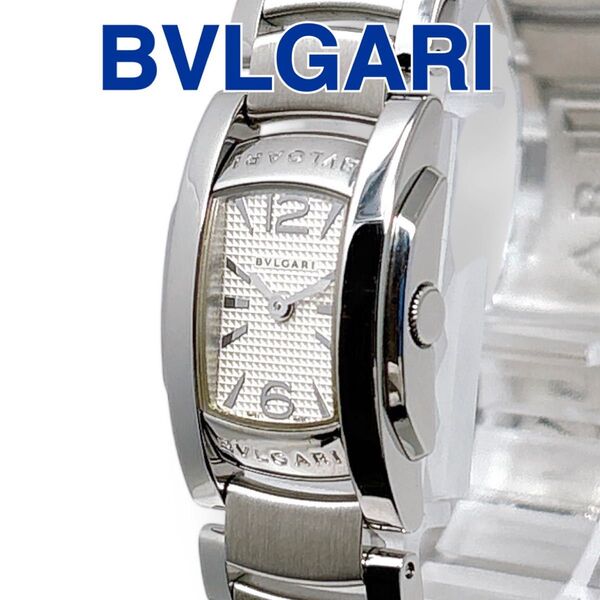 ブルガリ BVLGARI アショーマD AA26S シルバー文字盤 クォーツ QZ SS レディース 時計 腕時計 スイス製