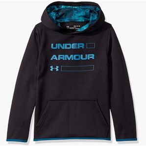 Under Armour キッズ ボーイズ アーマー フリース ワードマーク パーカー YSM 130 暖かく快適 通気性 伸縮性