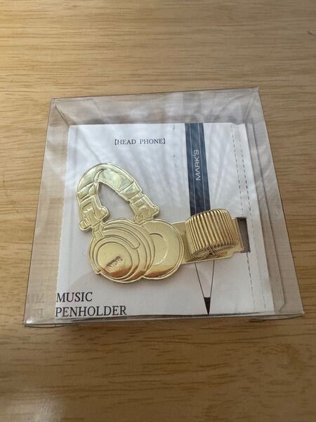 MARK'S MUSIC PENHOLDER ヘッドホン型 ゴールド 新品未開封