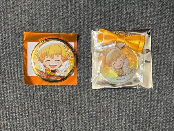 鬼滅の刃 クリスマス2021 我妻善逸 マイラーリング 缶バッジ オーナメント