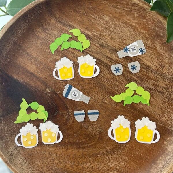 クラフトパンチ お酒 ビール 枝豆 日本酒 アルバム作り 食べ物 飲み物