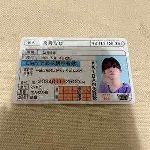 EBiDAN EBiDAN免許証 Lienel 高岡ミロ