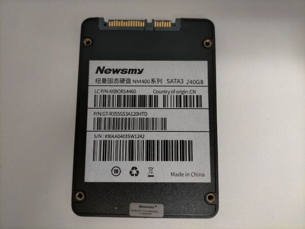 人気!Newsmy SATA3 240GB SSD