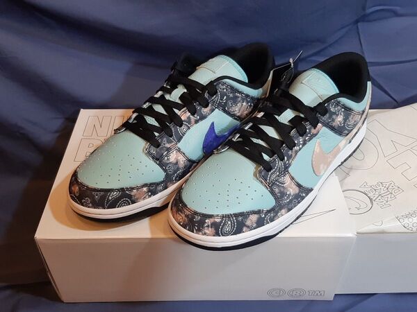 NIKE BY YOU アンロックDUNK LOW 28cm ペイズリー ⑥