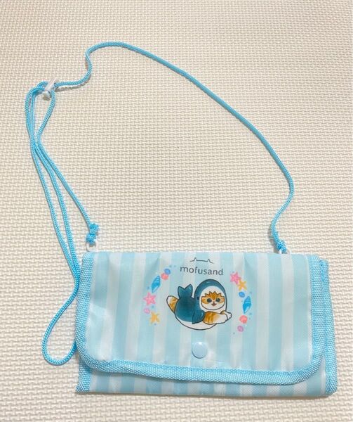 モフサンド おさいふバッグ サメにゃん キラピチ 付録 水色 mofusand