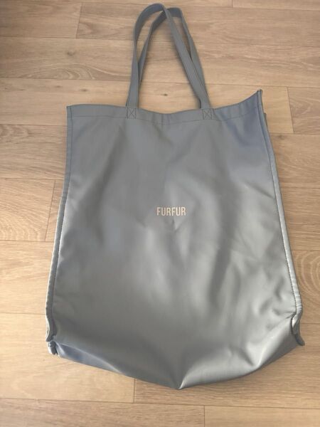 FURFUR ライトブルー レザートートバッグ 水色 うちわ入る
