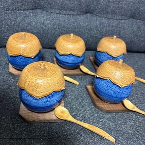 茄子 茶碗蒸し 蒸し椀 5客セット 煮物 陶器 ナス なす