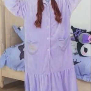 新品★ 青木美沙子 mpetit 紫 着る毛布 しまむら クロミ 激レア ルームウェア 完売 ゴスロリ ロリータ サンリオ