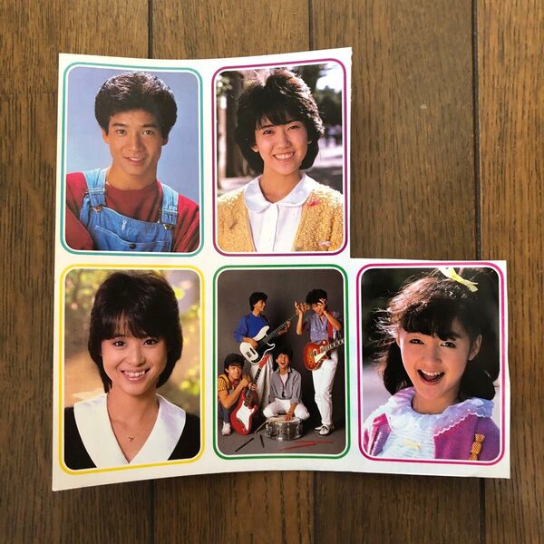 《美品》昭和アイドルブロマイド 1983年頃の明星付録 5人セット