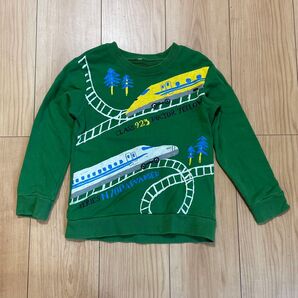 新幹線モチーフ キッズ トレーナー 110cm