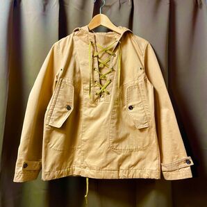 レースアップパーカー ジャケット フラップ付きポケット