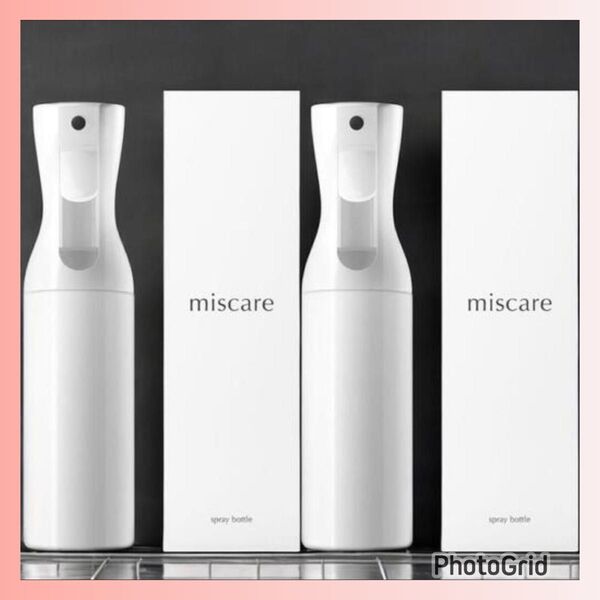 【25-1394】miscare(ミスケア) スプレーボトル 霧吹き ホワイト 300ml コスメ スプレーボトル