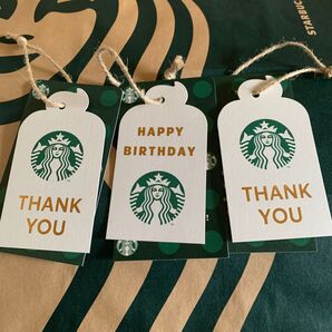 スターバックス ギフトタグ メッセージカード メッセージタグ THANK YOU