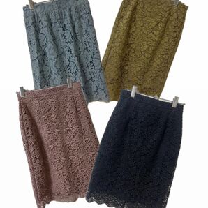 フラワーレーススカート4点まとめ売り