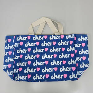 Cher shell tote bag blue M size 