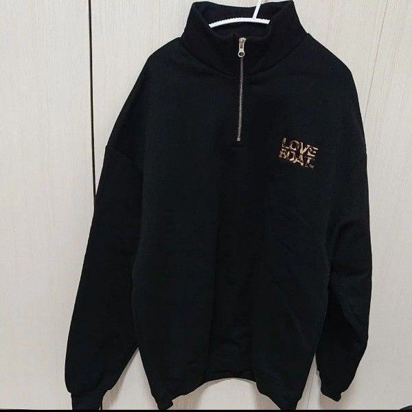 【新品未使用】ラブボート LOVE BOAT 裏ボア 裏起毛ハーフジップトレーナー M