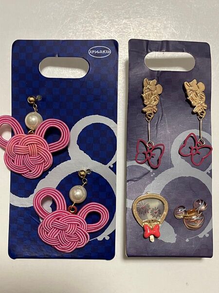 ディズニーストア ピアス ミニーちゃん 水引