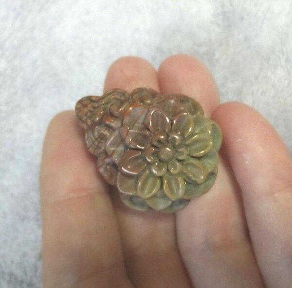 天然石アラシャンしずく花パーツ