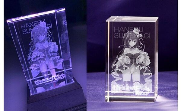 けもの道☆ガーリッシュスクエア エビテン限定 ファミ通DXパック特典 3Dクリスタル「皇はねる」 新品未開封