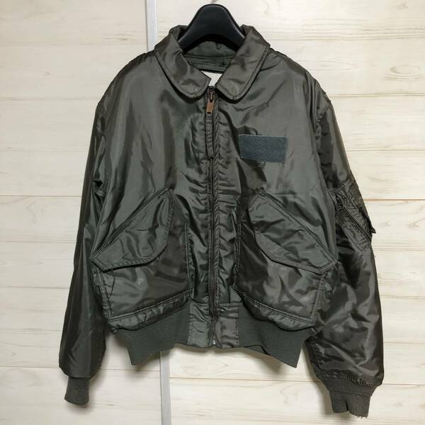 80s 米軍 実使用品 実物 US.AIRFORCE CWU45/P フライトジャケット ミリタリージャケット 管理C579