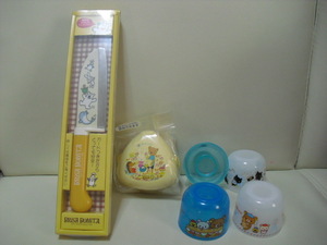  for children cooking knife * rice ball onigiri lunch case * pet bottle cap glass set 