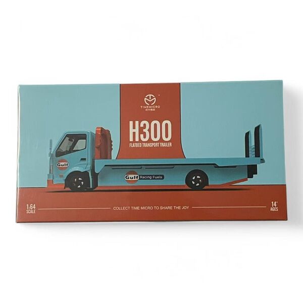 送料無料! TimeMicro 1/64 日野 H300 flatbed ガルフ 積載車