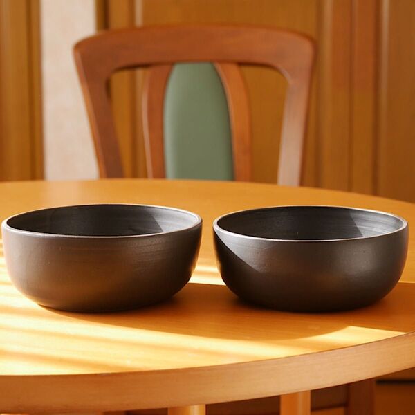 ラーメンどんぶり 丼 2個 黒マット おしゃれ シンプル 陶器 食器