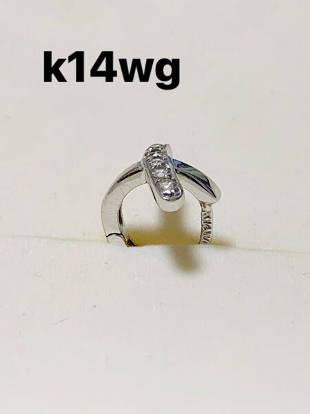 k14wg 中折れ片耳ピアス