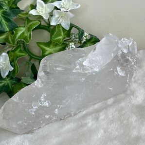 ブラジル ミナスジェライス州 ディアマンティーナ 水晶原石 446g 虹入り